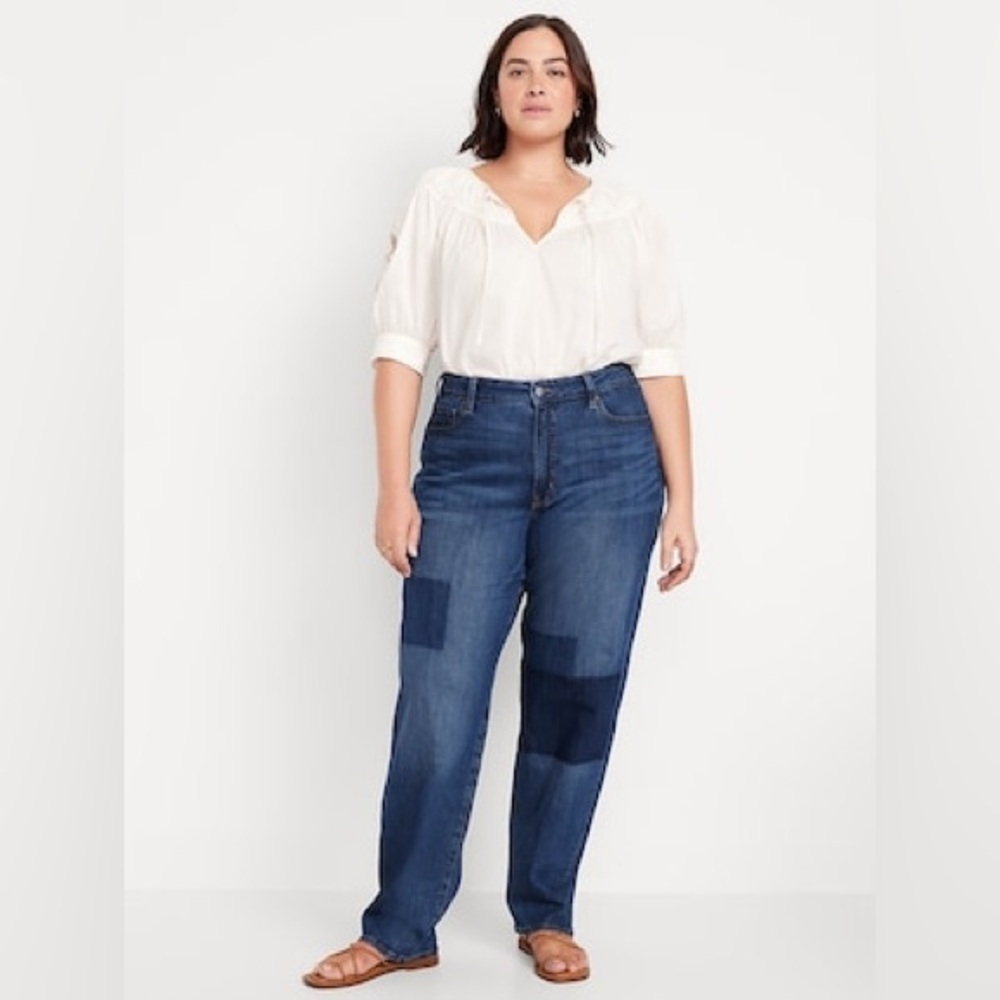 Old Navy Indigo Wide Leg Women's Jeans SZ 12